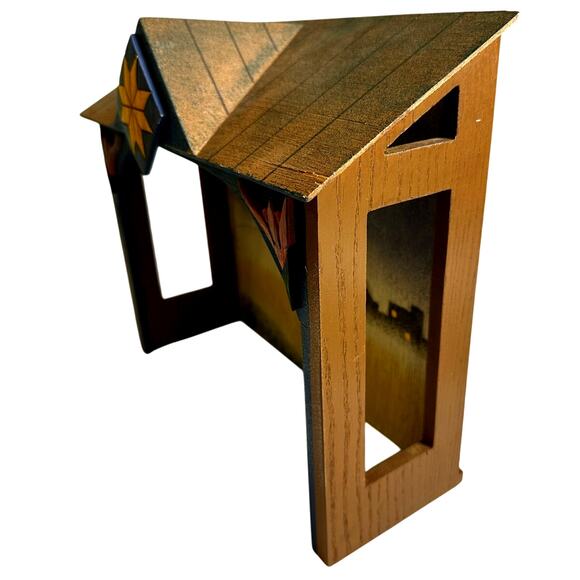 Jim Shore 2003 Heartwood Creek #113258 Nativity Stable Creche - Picture 2 of 9